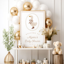 Silly Goose Baby shower neutre genre Bienvenue