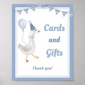 Poster Silly Goose Blue Boy Cartes et cadeaux d'anniversa (Devant)