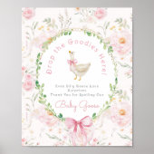 Poster Silly Goose Blush pink Gifts table Whimsical (Devant)