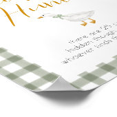 Poster Silly Goose Green Gingham Pacifier Hunt Game (Coin)