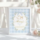 Poster Silly Goose How big is belly Blue Gingham