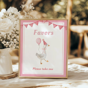 Poster Silly Goose Rose Girl Favoris Anniversaire