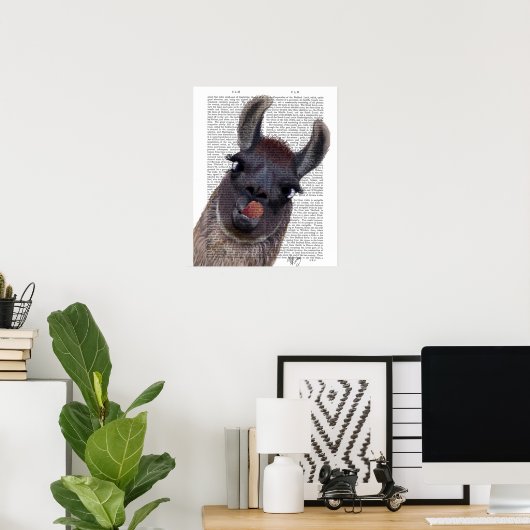 Poster Silly Llama (Bureau à domicile)