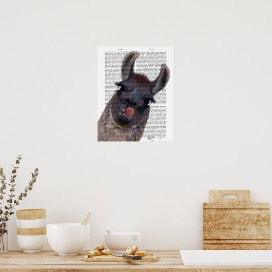 Poster Silly Llama (Cuisine)
