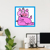 POSTER SILLY PIGGY (Bureau à domicile)