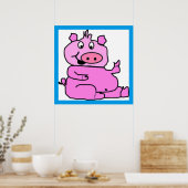 POSTER SILLY PIGGY (Cuisine)