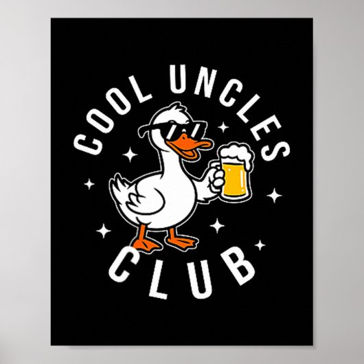 Poster Silly Uncle Goose Cool Uncles Club Shirt Men Uncle (Devant)