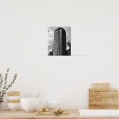 Poster Silo du Midwest noir et blanc (Cuisine)