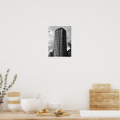 Poster Silo du Midwest noir et blanc (Cuisine)