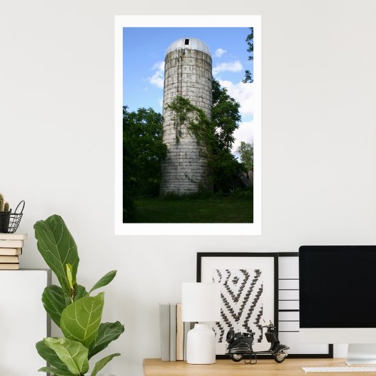 Poster Silo surcultivé (Bureau à domicile)