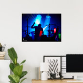 Poster Silohuette batteur (Bureau à domicile)