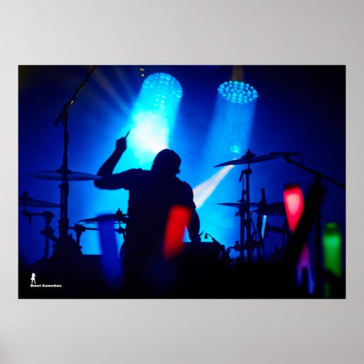 Poster Silohuette batteur (Devant)