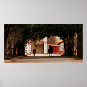 Poster Silohuette Cowboy