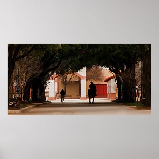 Poster Silohuette Cowboy (Devant)