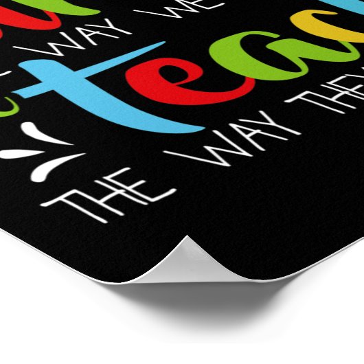 Poster S'ils ne peuvent pas apprendre la façon dont nous  (Coin)