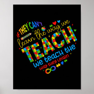 Poster S'Ils Ne Peuvent Pas Apprendre La Façon Dont Nous