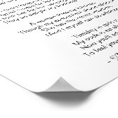 Poster S'ils veulent tout poème par Alice Duer Miller (Coin)