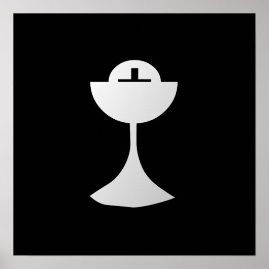 Poster Silver Chalice et hôte (Devant)