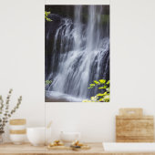 Poster Silver Falls Willamette Valley Oregon Middle Falls (Cuisine)