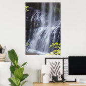 Poster Silver Falls Willamette Valley Oregon Middle Falls (Bureau à domicile)