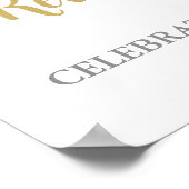 Poster Silver Gold Retraite Party Custom 18x24 (Coin)