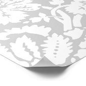 Poster Silver gray damask (Coin)