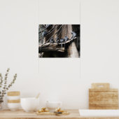 Poster Silver Langur Monkey Troop with Baby (Cuisine)