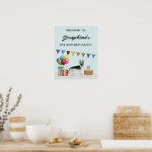 Poster Silver Sable Berger Allemand Bienvenue Anniversair (Cuisine)