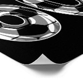 Poster Silver Soccer Pattern Number 60 Jersey Player Unif (Coin)
