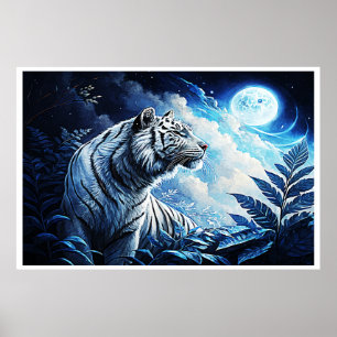 POSTER SILVER TIGER
