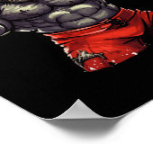 Poster Silverback Gorilla Gym Vêtements Corps de construc (Coin)