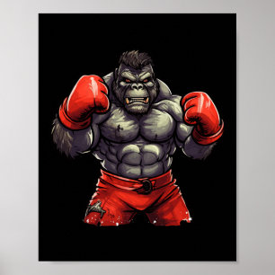 Poster Silverback Gorilla Gym Vêtements Corps de construc