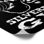Poster Silverback Gym Gorilla Entraînement d'haltérophili (Coin)
