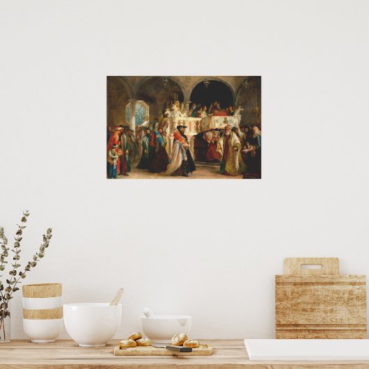 Poster Simchat Torah par Solomon Hart - Vers 1850 (Cuisine)