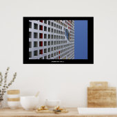 Poster Simmons Hall, campus du MIT (Cuisine)