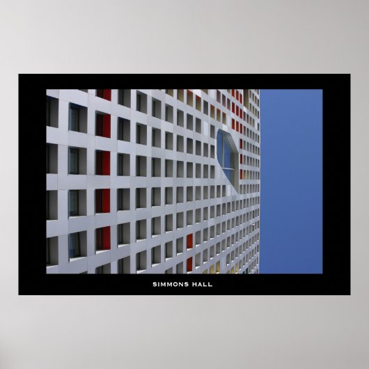 Poster Simmons Hall, campus du MIT (Devant)
