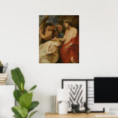 Poster Simon de Cyrène portant la croix (Bureau à domicile)