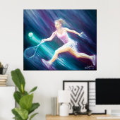 Poster Simona Halep (Bureau à domicile)