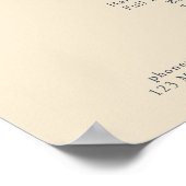 Poster Simpel moderne, Professionnel, Salon, Tarifs Pos (Coin)
