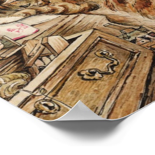 Poster Simpkin Chat Ménage Par Beatrix Potter (Coin)