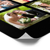 Poster Simple 55 Photo Collage couleur personnalisée (Coin)