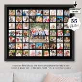 Poster Simple 55 Photo Collage couleur personnalisée