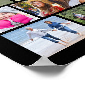 Poster Simple 99 Photo Collage couleur personnalisée (Coin)
