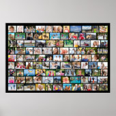 Poster Simple 99 Photo Collage couleur personnalisée (Devant)
