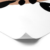 Poster Simple Abstrait Style Boho minimal Fleurs florales (Coin)