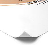 Poster Simple Abstrait Style Boho minimal Fleurs florales (Coin)