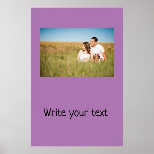 Poster Simple ajout minimal du nom de texte du logo (Devant)