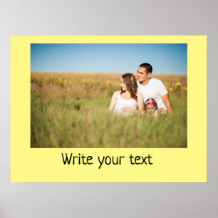 Poster Simple ajout minimal du nom de texte du logo