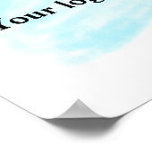 Poster Simple ajout minimal du nom de texte du logo (Coin)