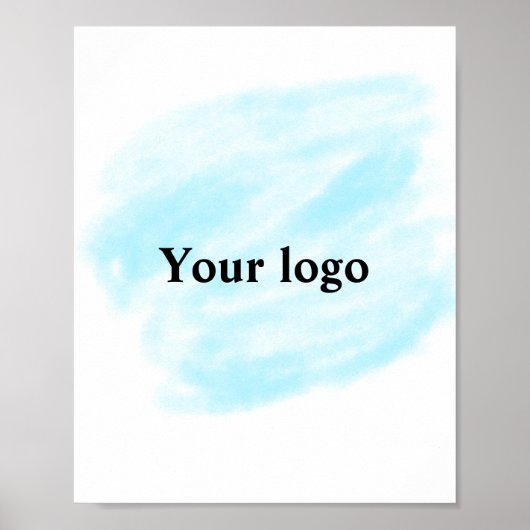 Poster Simple ajout minimal du nom de texte du logo (Devant)